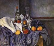 Paul Cezanne and fruit still life of wine USA oil painting reproduction